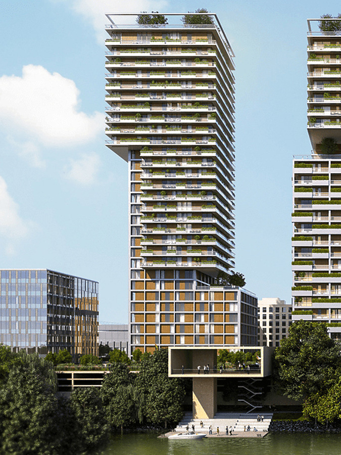 Triiiple Tower III by Henke Schreieck Architekten