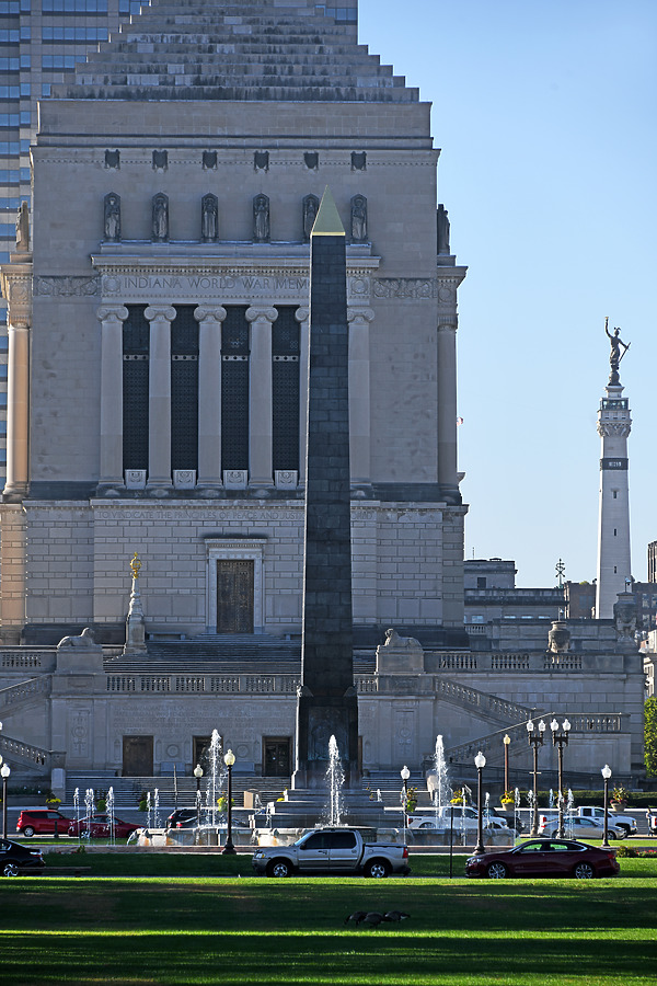 Veteran's Memorial Plaza Obelisk by John W. Cahill