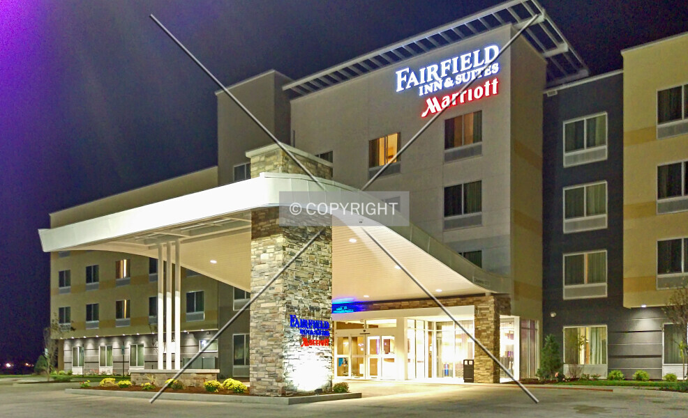 Entrance from the southeast at night; September 22, 2015