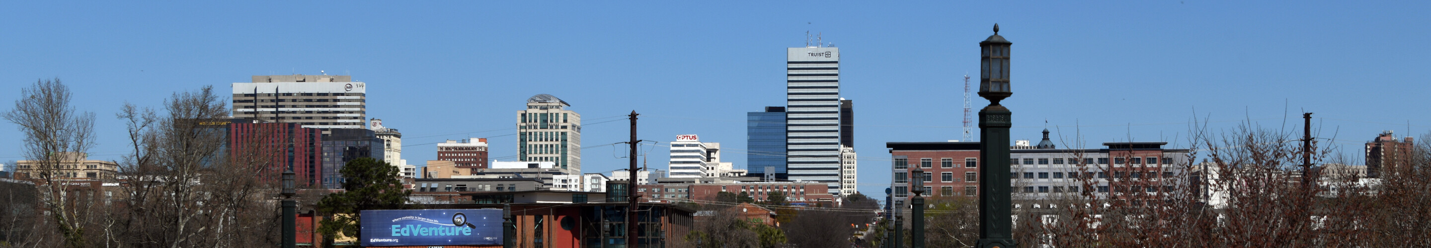 Downtown from the southwest