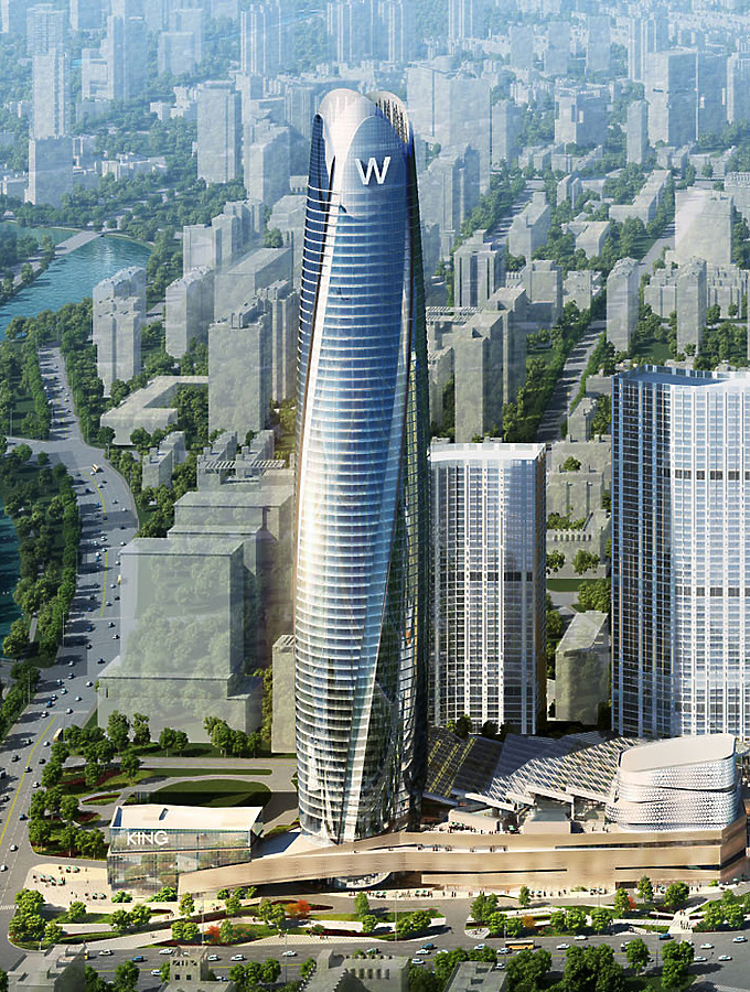 Huaqiang Golden Corridor City Plaza Main Tower by The Architect