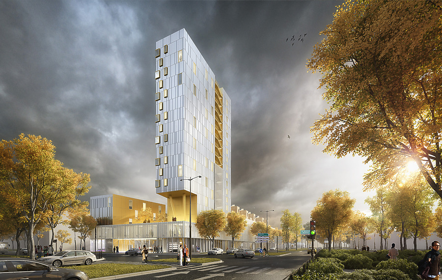 Tour Michel Denis by Urbanmakers - THE Architectes