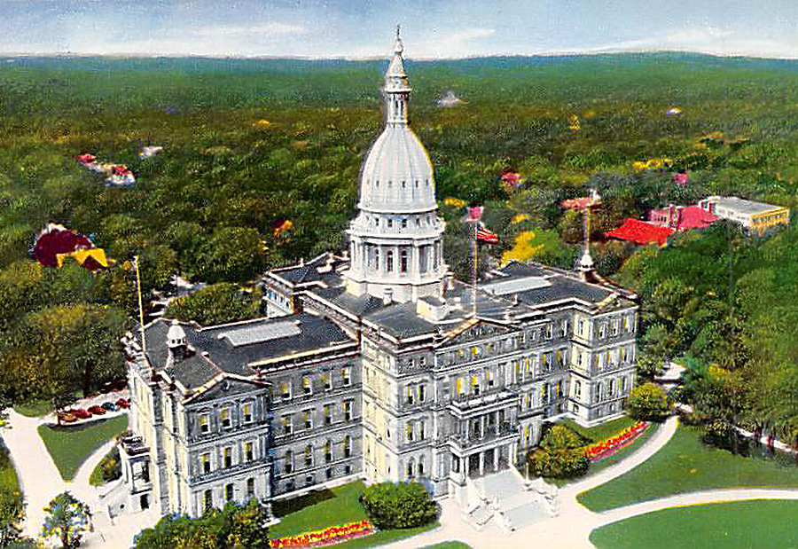 Michigan State Capitol by Hiawatha Card Co.