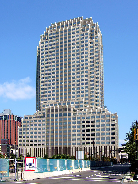 View from the south along Hudson Street