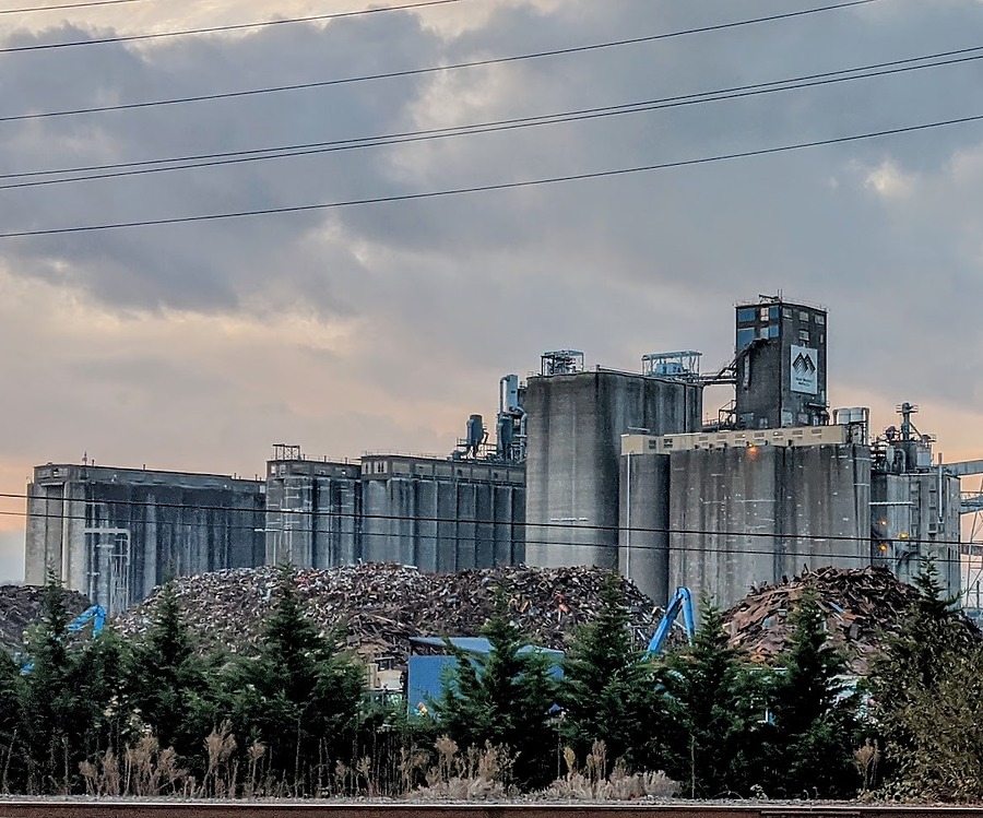 United Grain Corporation Workhouse and Grain Storage Bins by Rod Sager