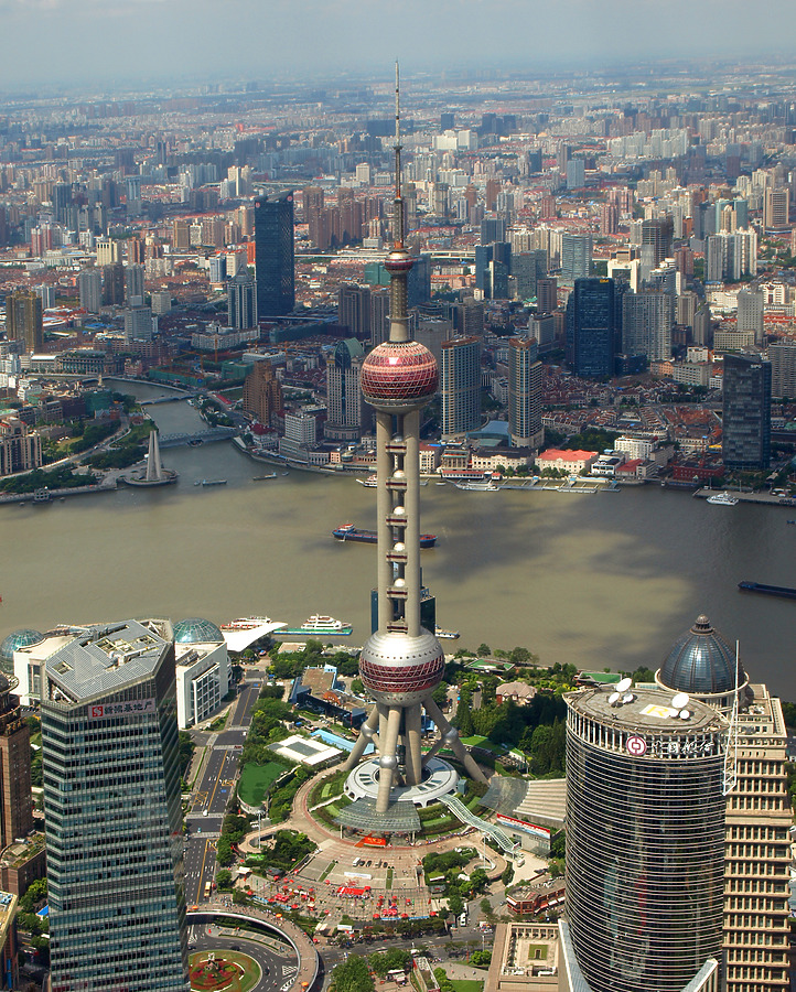 Oriental Pearl TV Tower by Marshall Gerometta