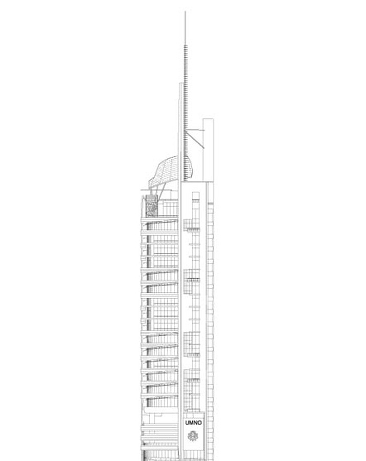 Menara UMNO by T.R. Hamzah & Yeang