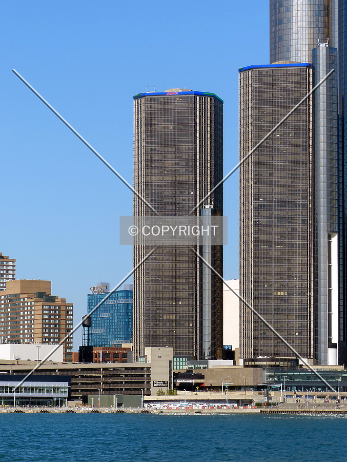Renaissance Center 100 Tower by Nate Lindsey