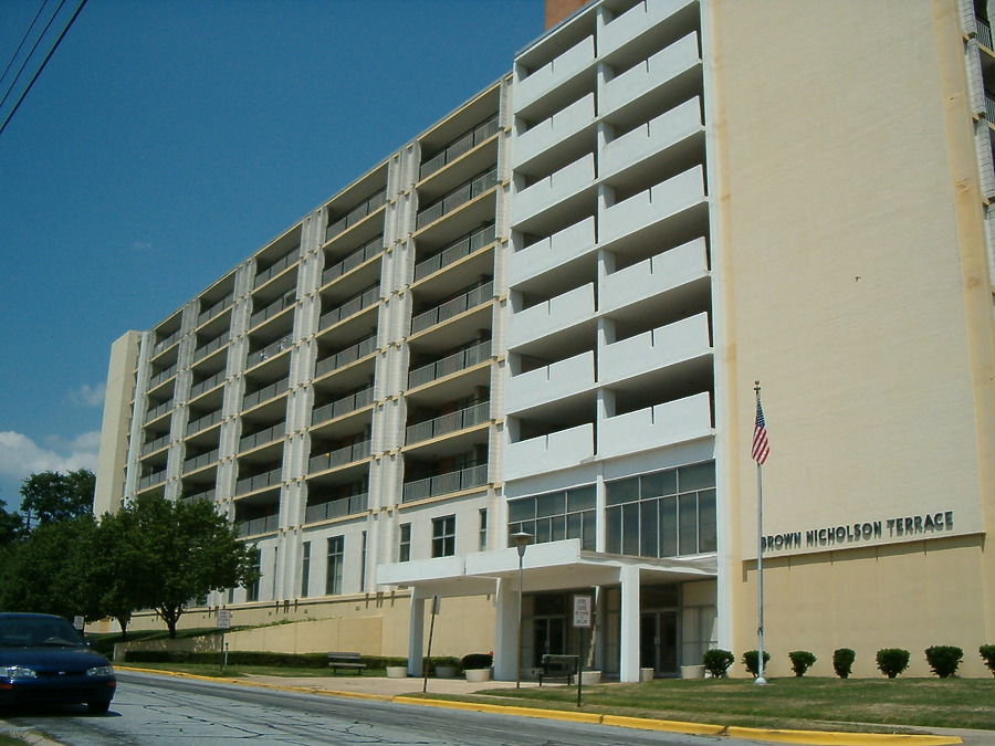 Brown Nicholson Terrace Apartments by Rodney Gunn