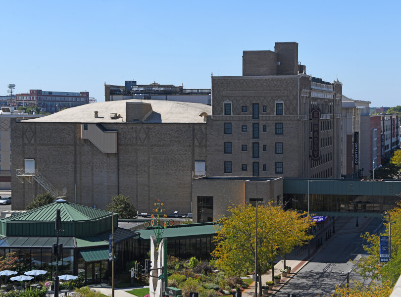 View from the northeast