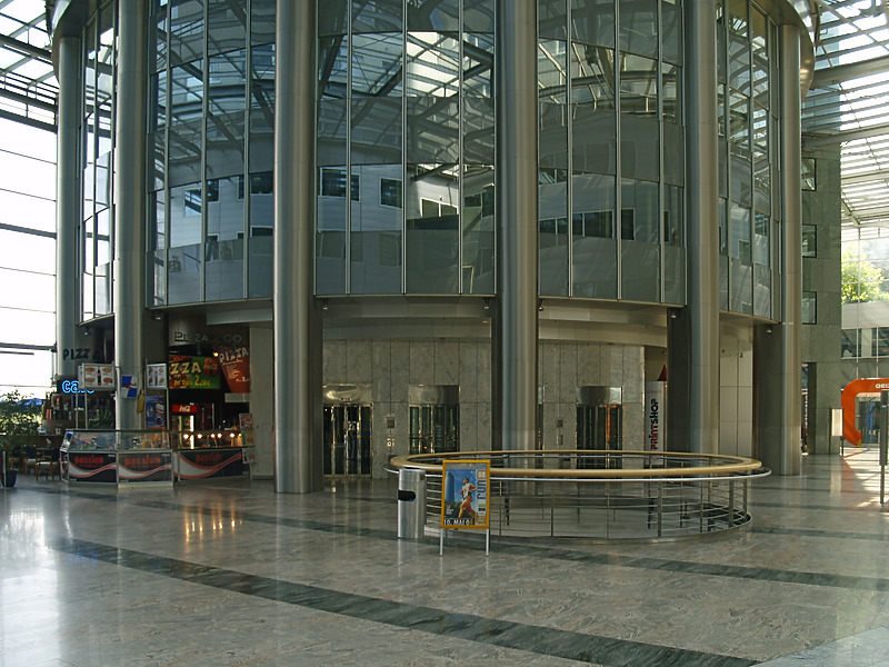 Ground floor as seen from the shopping area