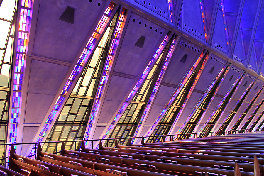 United States Air Force Academy Cadet Chapel by Daniel Kieckhefer
