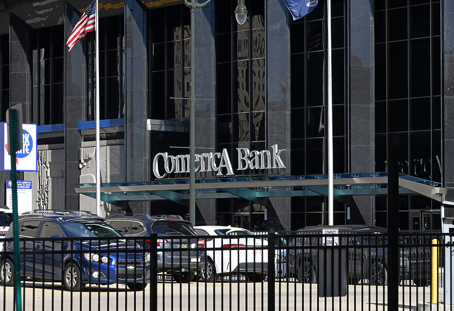 Comerica Bank Building by John W. Cahill