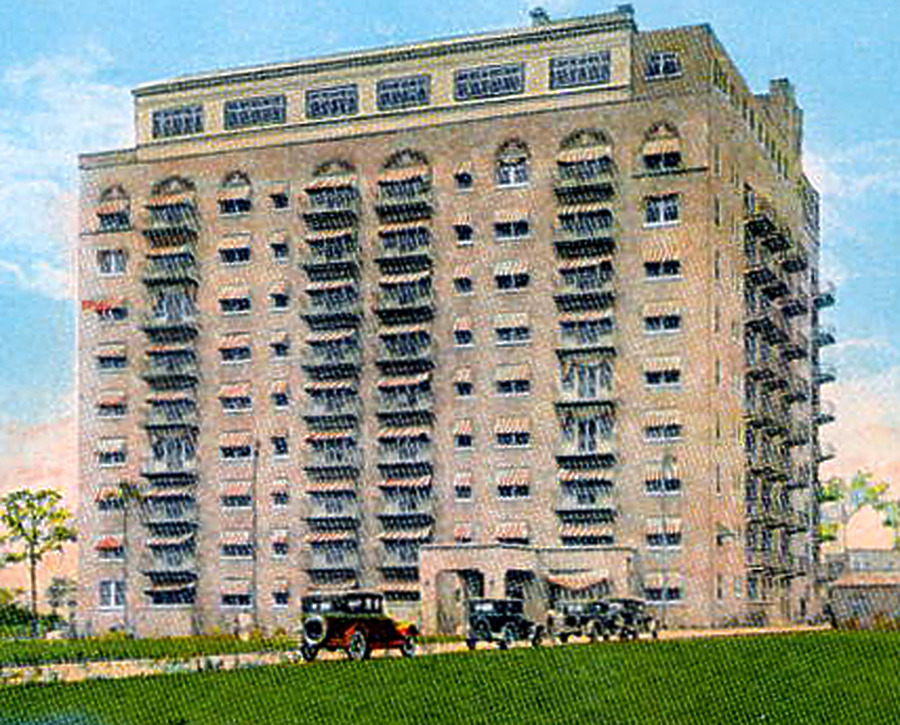 Bayshore Royal by Curteich/ Asheville Post Card Co.