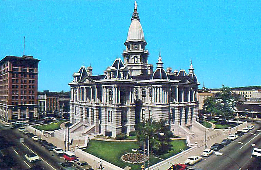 Tippecanoe County Courthouse by Curteich