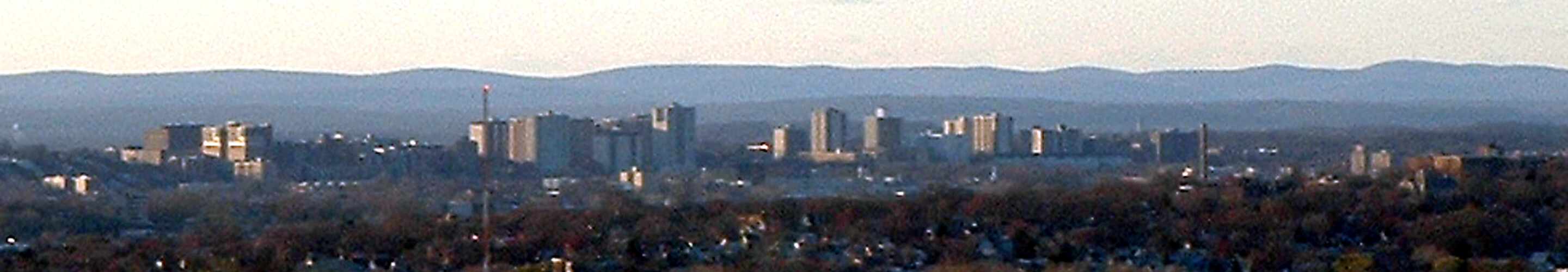 View from the southeast