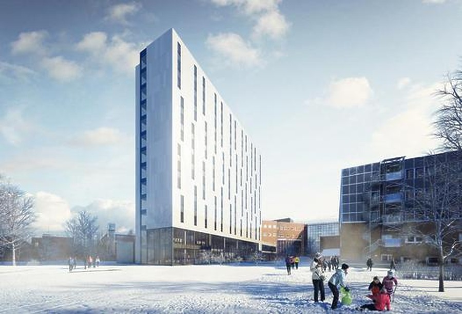 Pingvinhotellet UNN Tromsø by BC Arkitektur