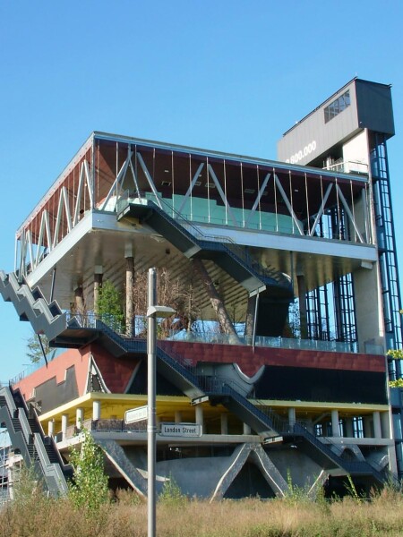 Abandoned Dutch Pavillion in international section of Expo Gelände