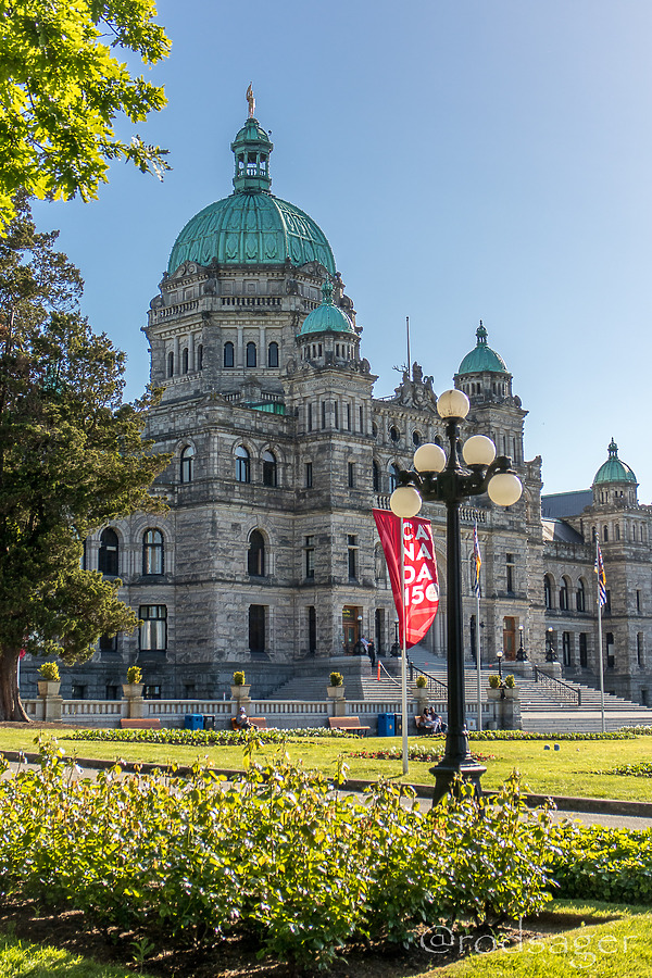 British Columbia Parliament Buildings by Rod Sager