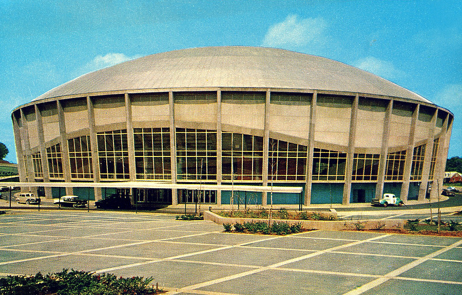 Bojangles’ Coliseum by Curteich/ Dixie News Co.