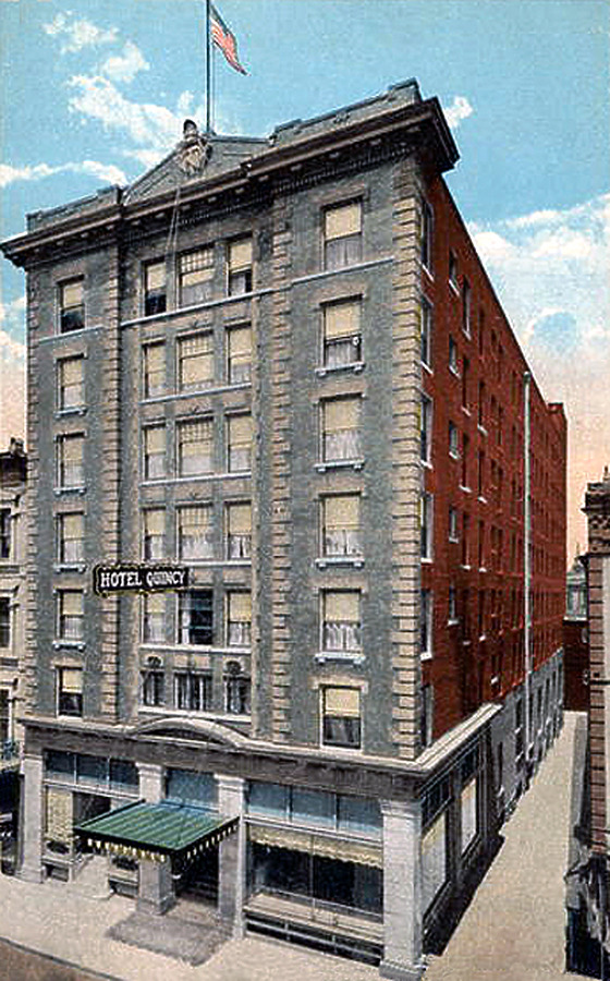 Hotel Quincy Apartments by C. E. W. Publishers