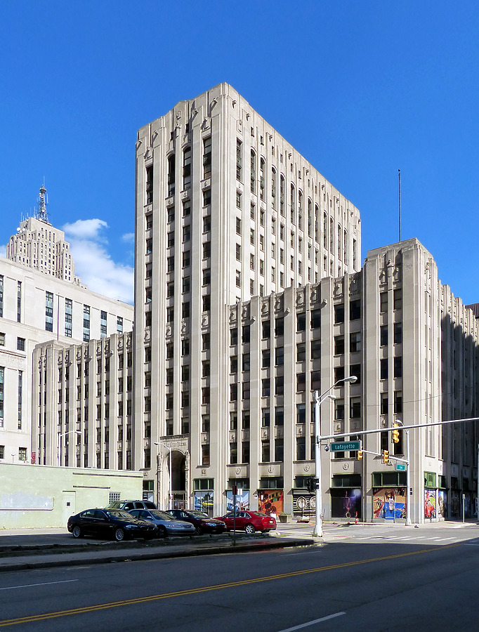 Detroit Free Press Building by Nate Lindsey