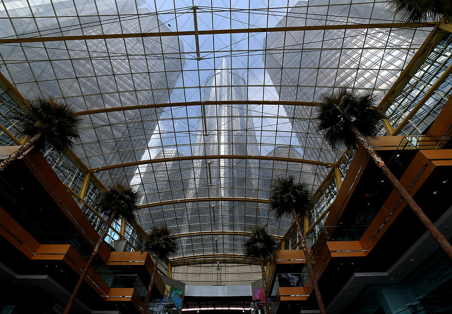 Detroit Marriott at the Renaissance Center by John W. Cahill