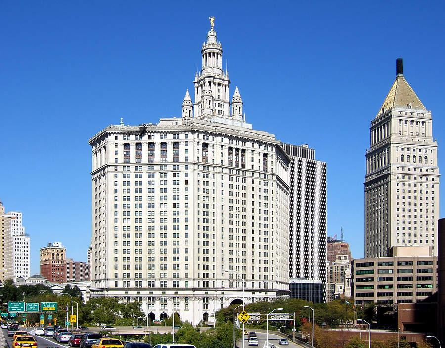 Manhattan Municipal Building by John Cahill