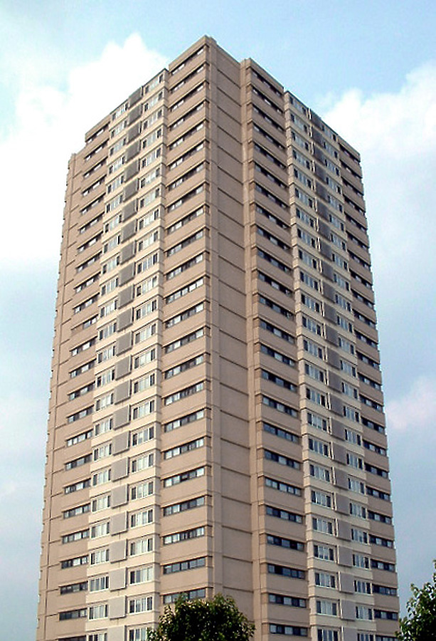 Courtyard Apartments at Riverview Tower by John Cahill