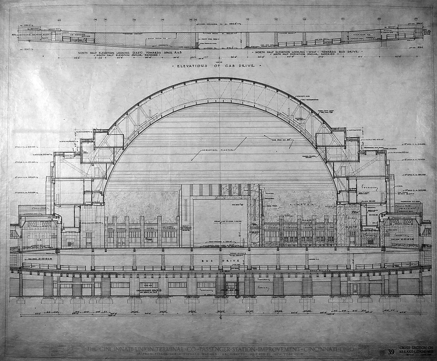 Cincinnati Museum Center at Union Terminal by Cincinnati Engineering Department, City Hall, Cincinnati
