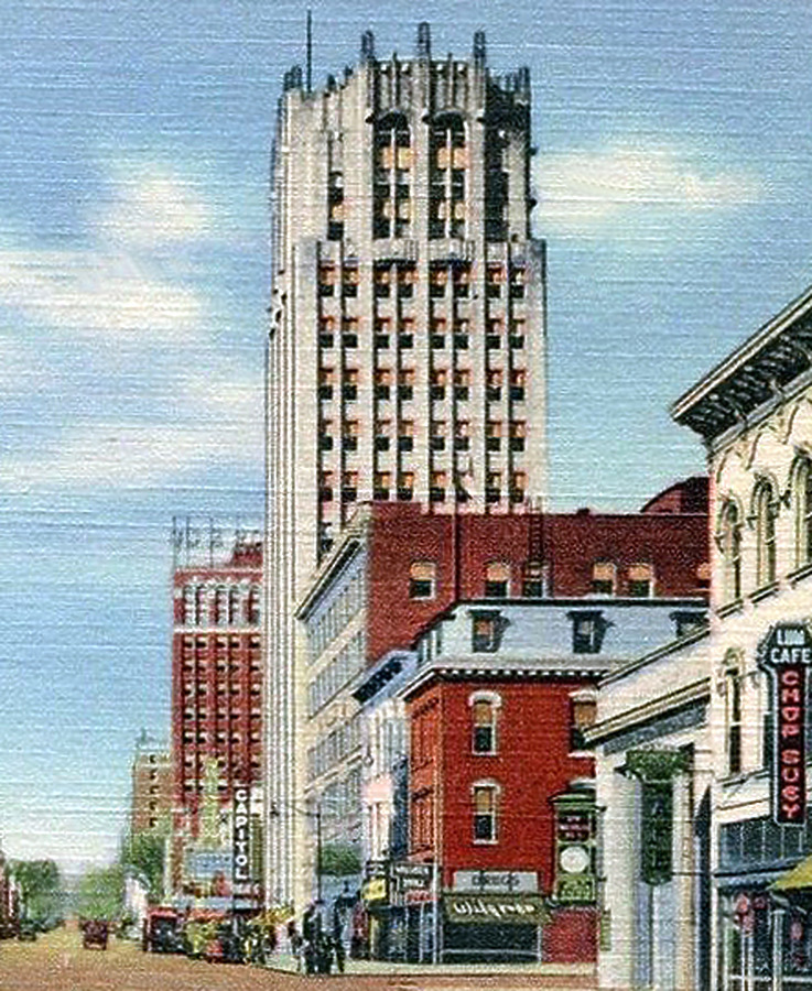 Jackson County Tower Building by Curteich