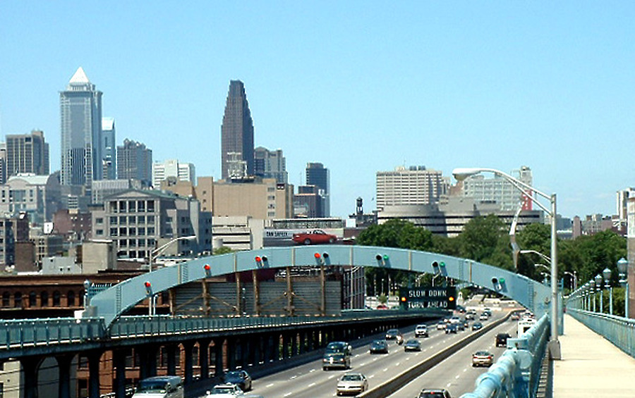 Benjamin Franklin Bridge by John Cahill
