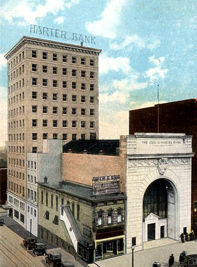 Key Bank Building by C. T. American Art/ Akron News Co.