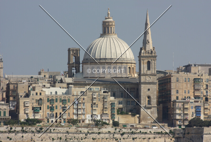 Looking across from Sliema