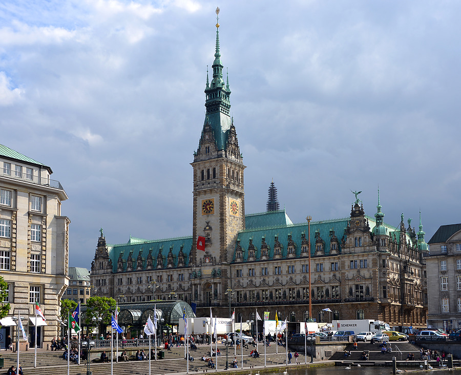 Hamburg City Hall by John W. Cahill