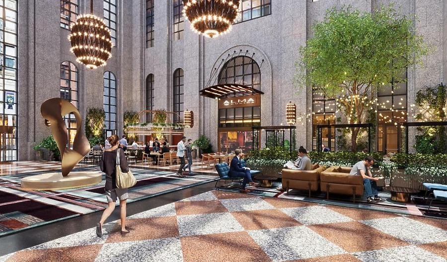 191 Peachtree Tower by Banyan Street Capital; designs, The Johnson Studio at Cooper Carry