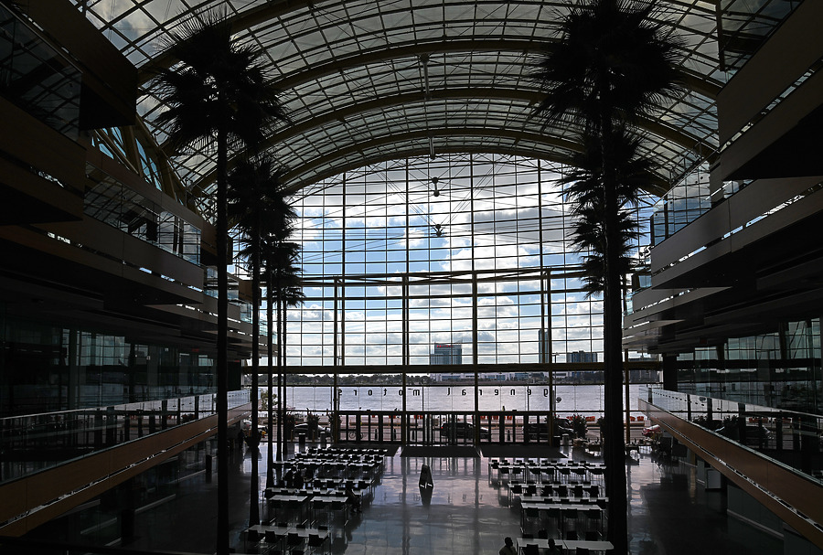 Detroit Marriott at the Renaissance Center by John W. Cahill