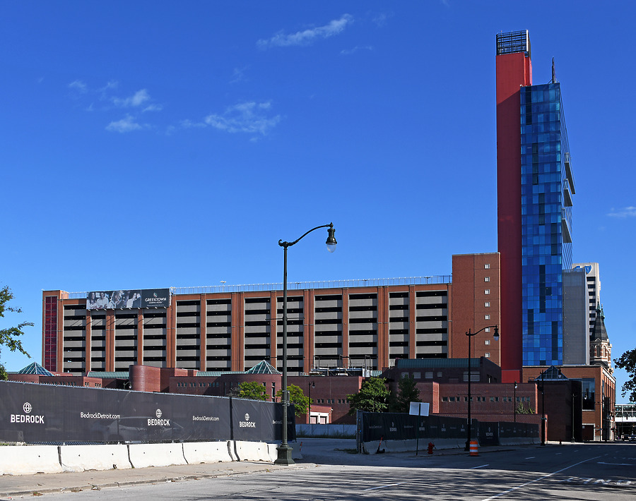 Greektown Casino Hotel Parking Garage by John W. Cahill