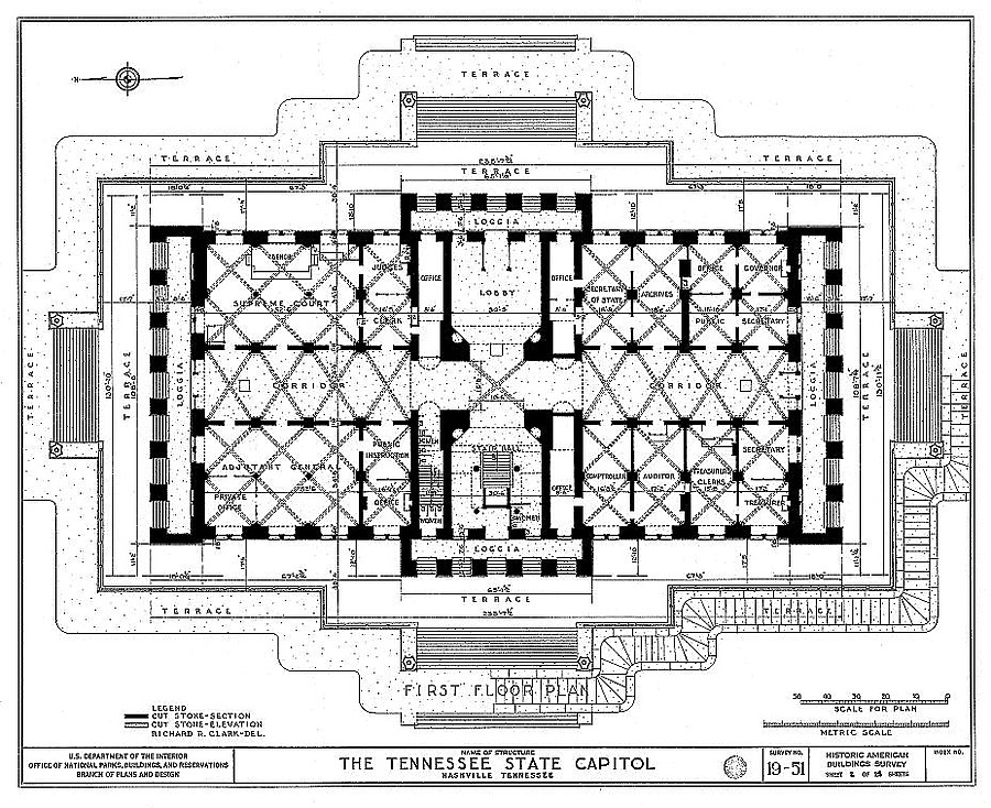 Tennessee State Capitol by Historic American Buildings Survey