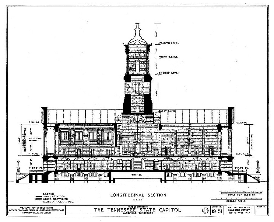 Tennessee State Capitol by Historic American Buildings Survey
