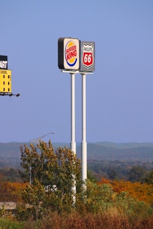 Burger King and Phillips 66 Signs