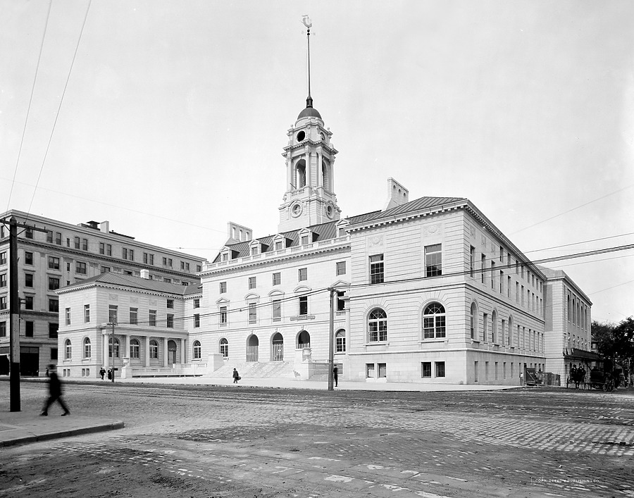 Portland City Hall by Detroit Publishing Co.