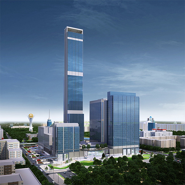 Abu Dhabi Plaza Residential Tower by HKR Architects