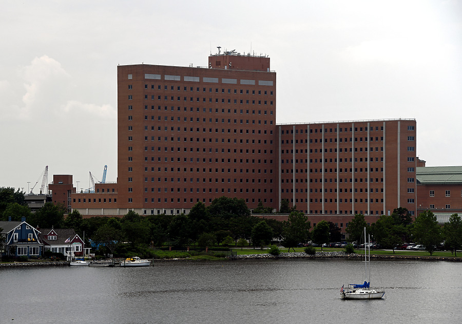 US Naval Hospital - Building 215 by John W. Cahill