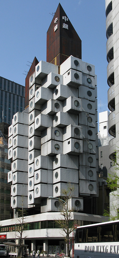 Nakagin Capsule Tower by Kevin Hemphill