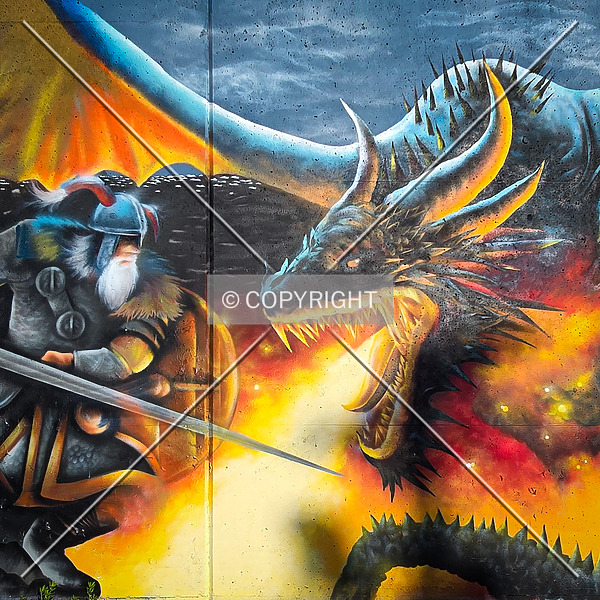 Saint Louis City Flood Wall (South Wall) by Ryan Hildebrand