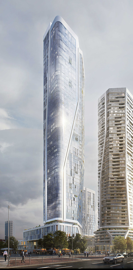 FOUR Frankfurt - Tower 1 by Groß & Partner / UNStudio