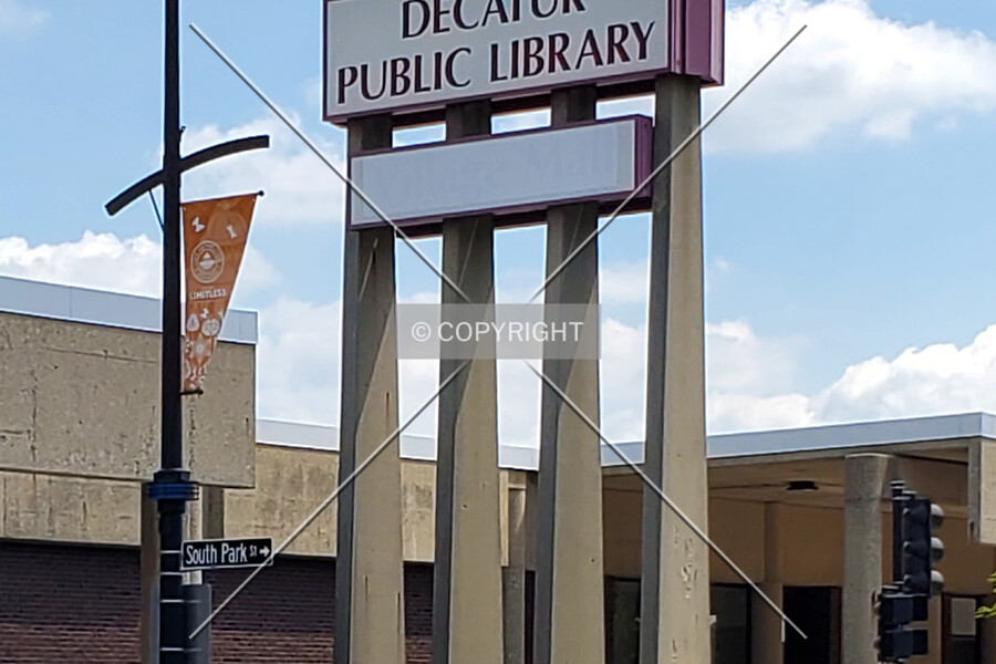 Decatur Public Library Sign