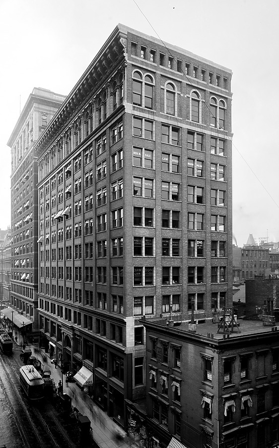 Mercantile Library Building by Library of Congress, Prints and Photographs Division, Detroit Publishing Company