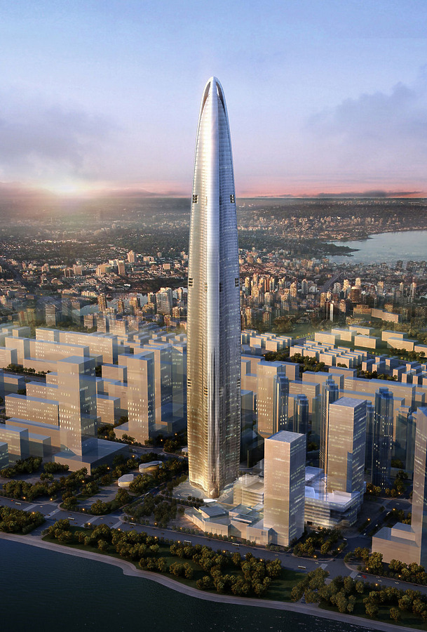 Wuhan Greenland Center by Adrian Smith + Gordon Gill Architecture LLP